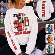 Proud Senior Football Mom - Personalized Shirt For Football Player Family NA04